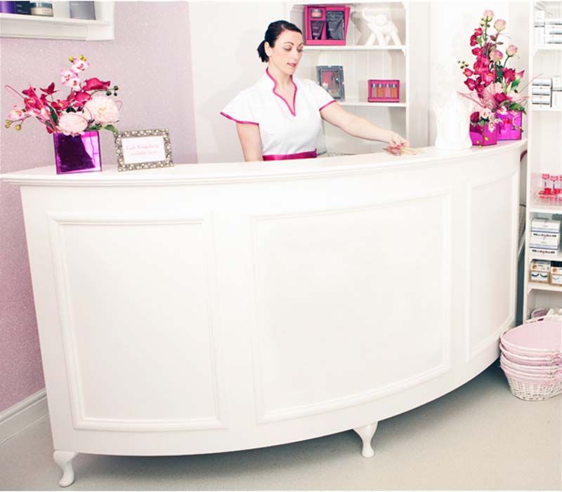 Curved Reception Desk Standard Large Quarter Circle