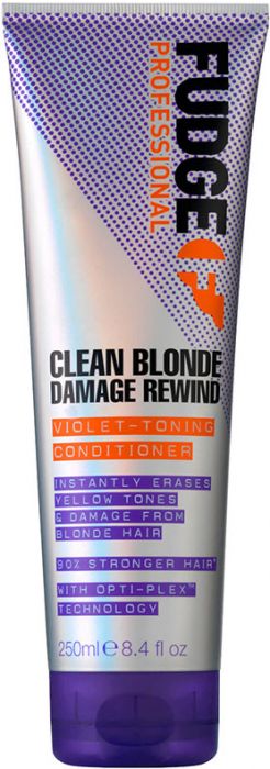 Fudge Professional Clean Violet-Toning Rewind Damage 250ml Conditioner Blonde